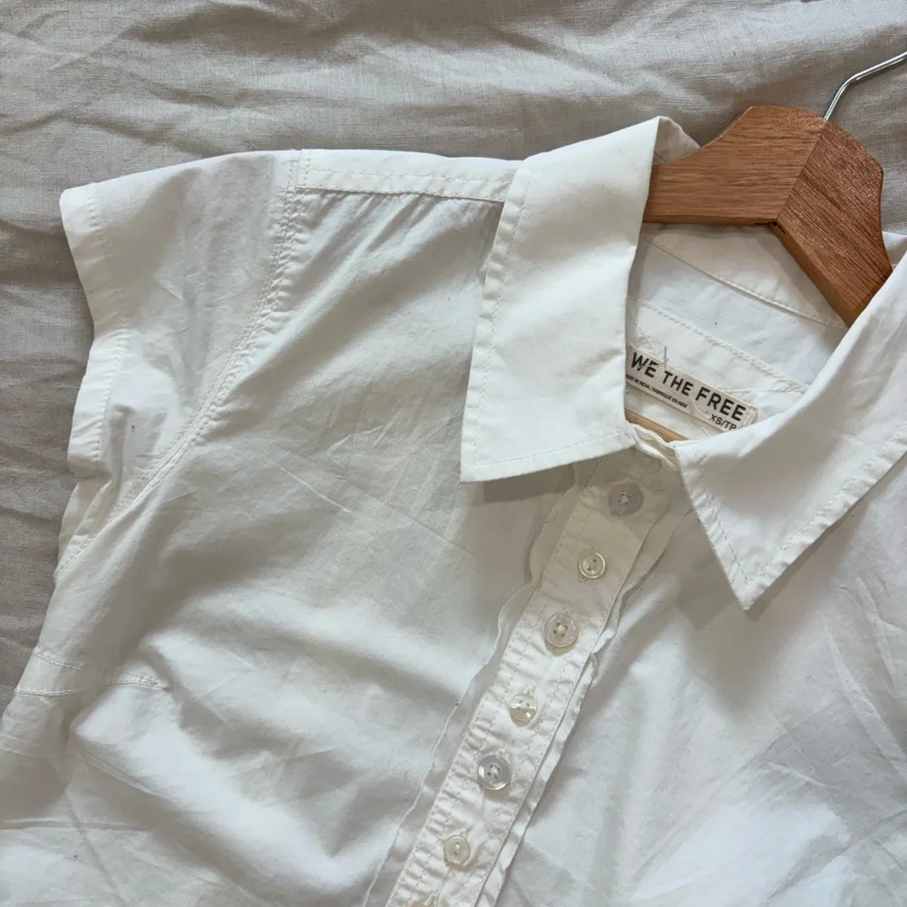 Free People Button Up Top